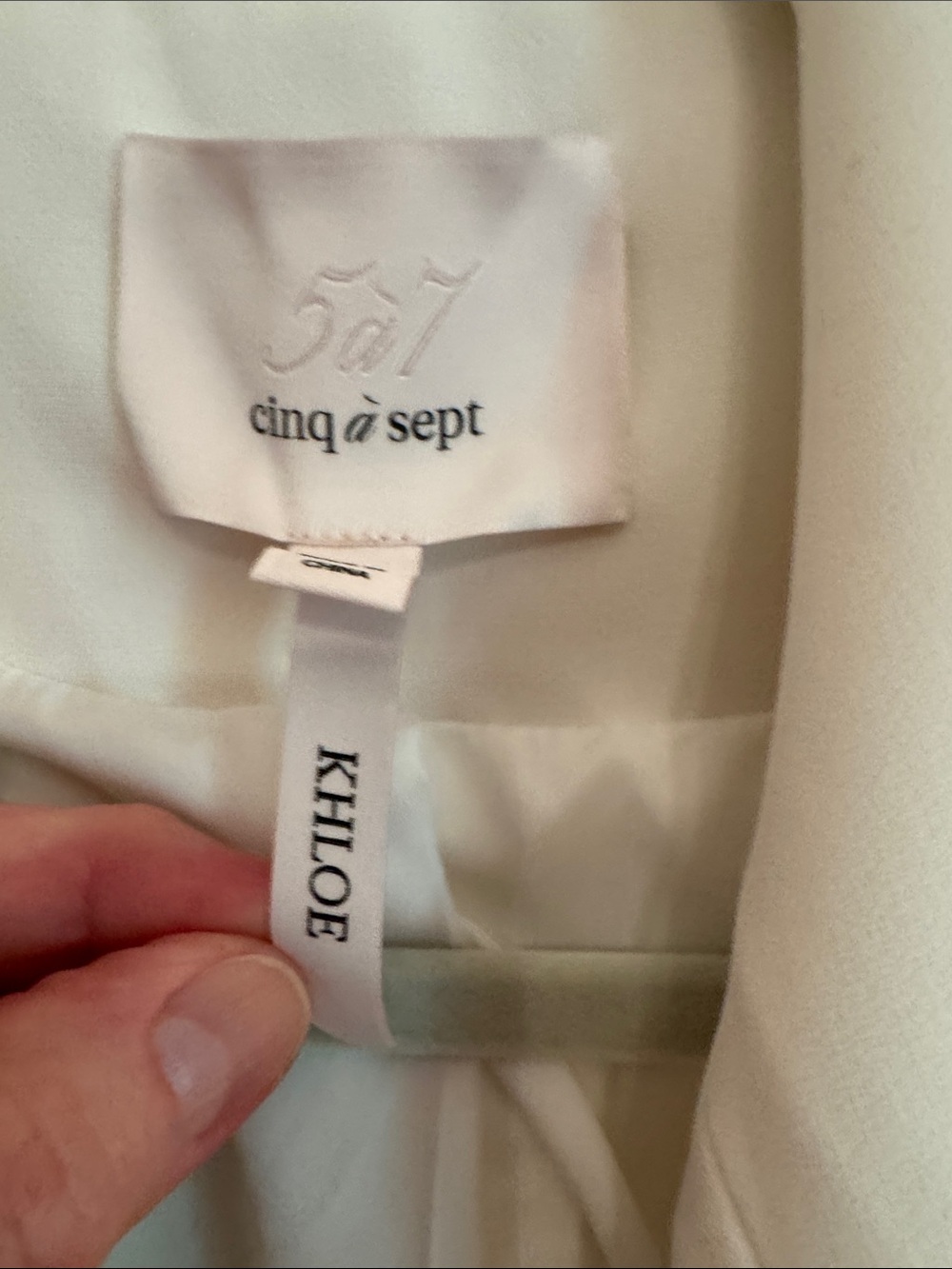 cinq à sept White Women's Blazer size 10 - Picture 3 of 8